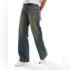 NEW! Reclaimed Vintage 00's baggy wide jean in washed blue ASOS 24